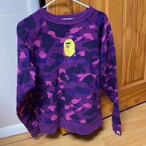 A bathing Ape crew neck sweatshirt Japanese 2019